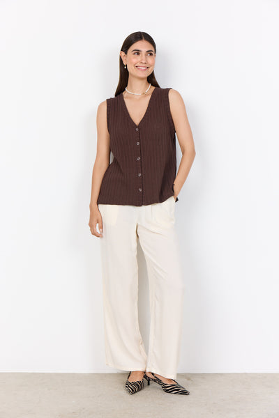 SC-SHONAS 1 Waistcoat Dark brown
