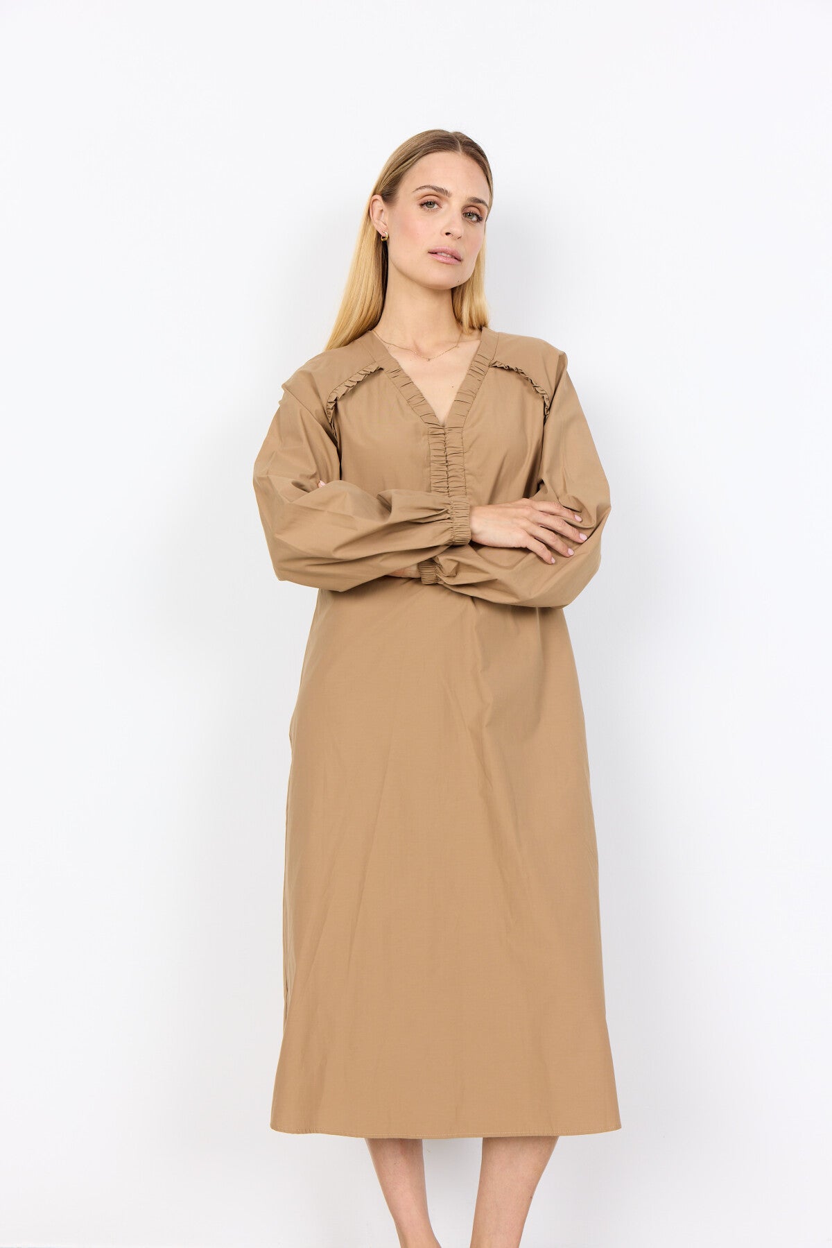 SC-NETTI 111 Dress Dark sand