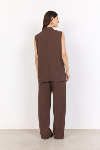 SC-SIHAM 87 Waistcoat Dark brown