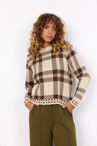 SC-VIBSA 1 Pullover Dark sand