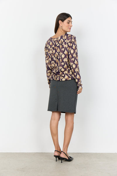 SC-FELICITY AOP 525 Blouse Purple