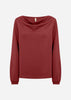 SC-BANU 333 Blouse Ruby red
