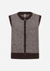 SC-NESSIE 74 - YD Waistcoat Dark plum
