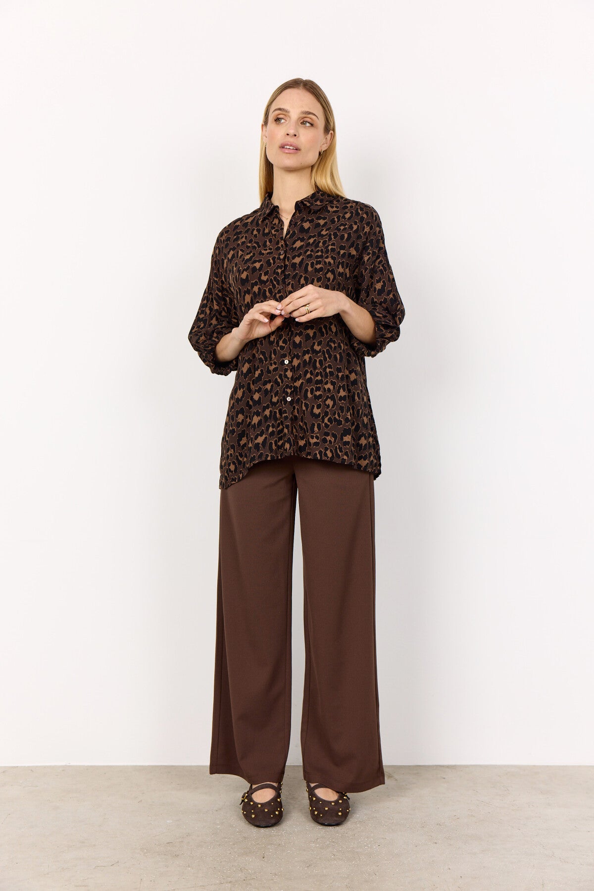SC-SAFIRA 2 Shirt Dark brown
