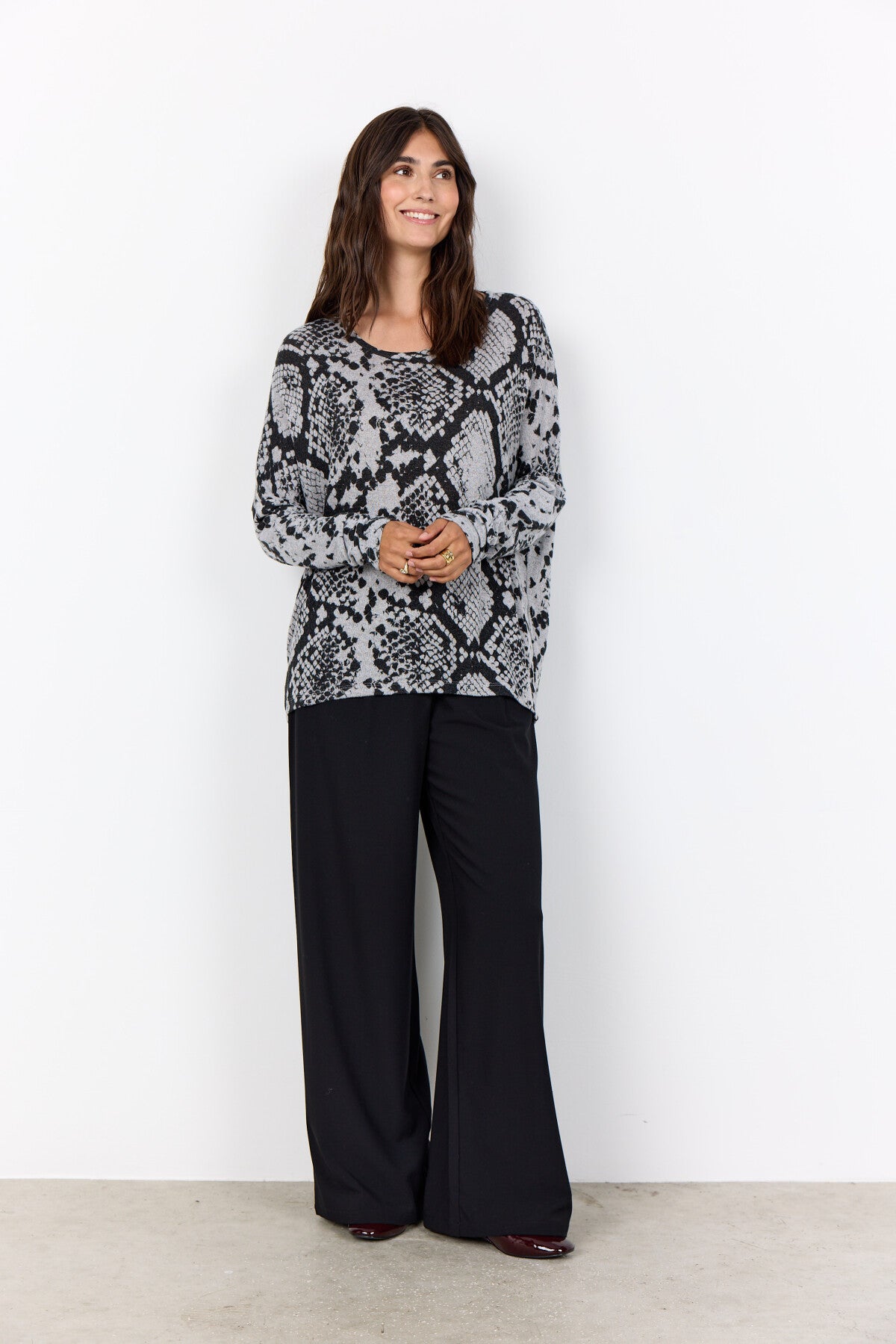 SC-BIARA AOP 145 Blouse Grey