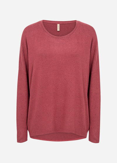 SC-BIARA 1 Blouse Ruby red