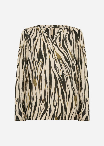 SC-FELICITY AOP 522 Blouse Dark green