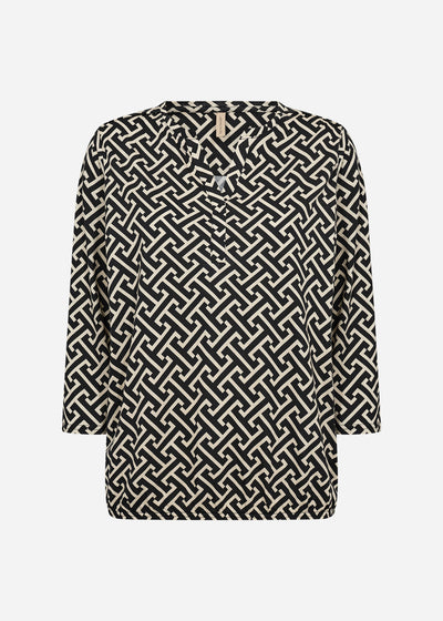 SC-FELICITY AOP 519 Blouse Black