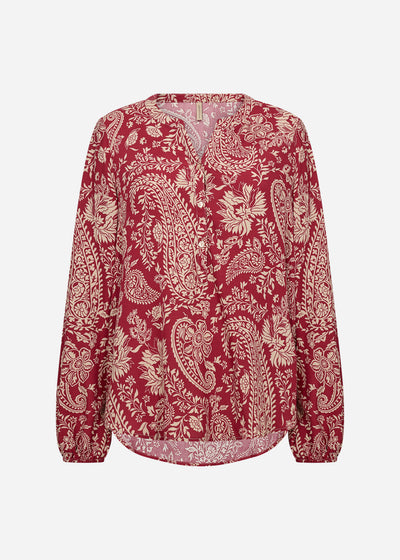 SC-VALGERDA 2 Blouse Dark red