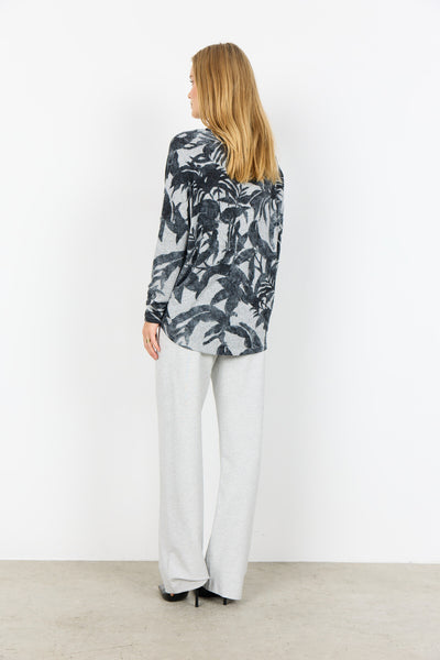 SC-BIARA AOP 152 Blouse Light grey