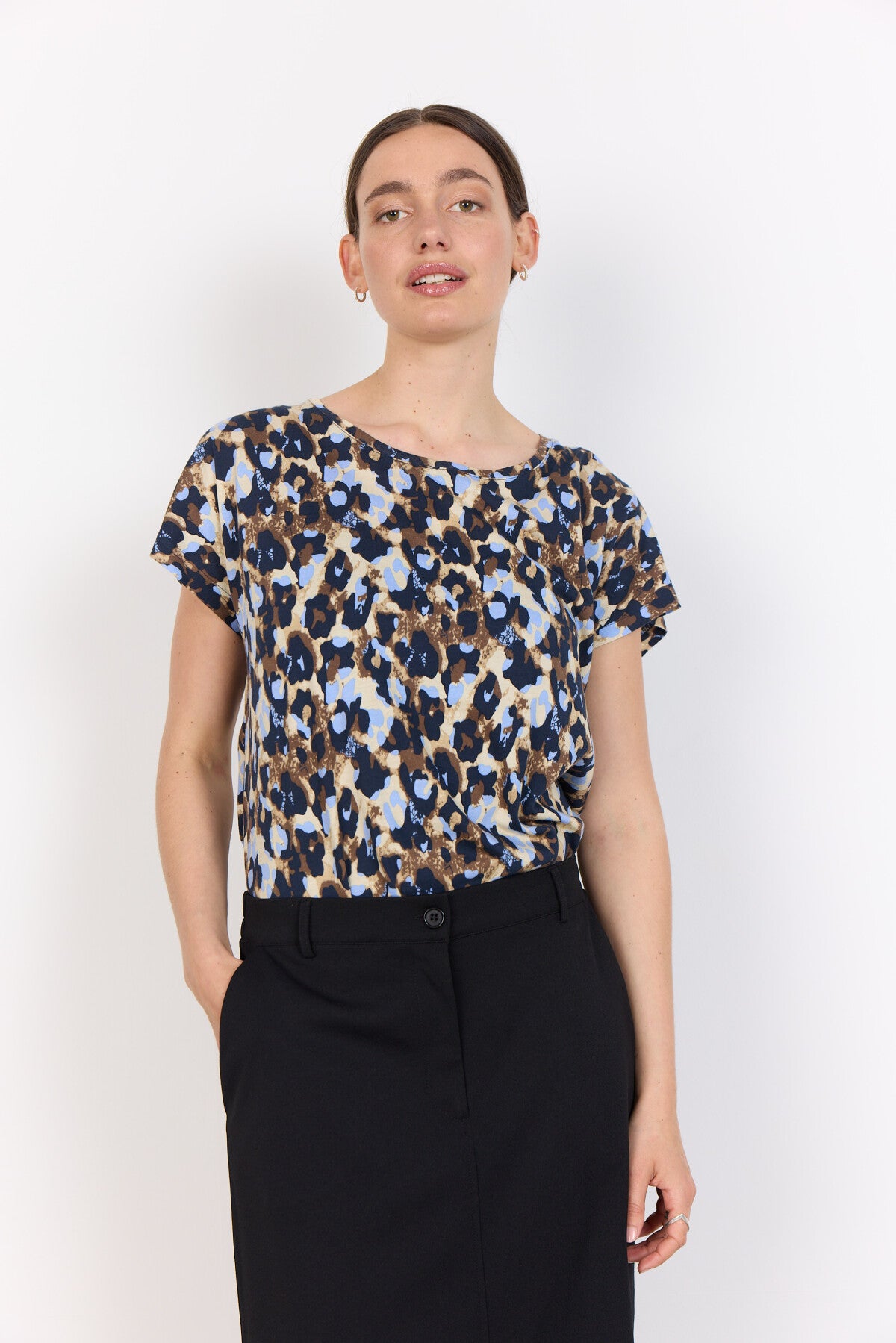 SC-FELICITY AOP 515 T-shirt Light blue