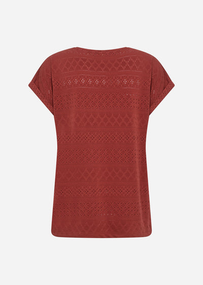 SC-SATINE 2 T-shirt Rust red