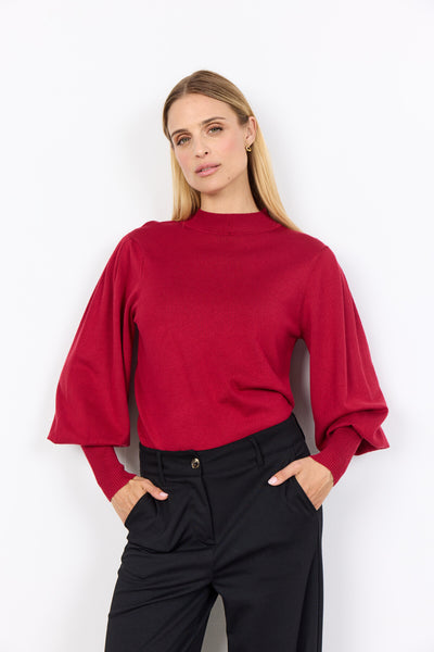 SC-DOLLIE 666 Pullover Dark red