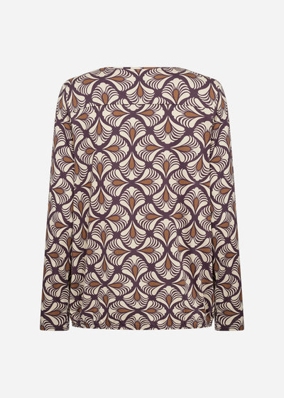 SC-FELICITY AOP 526 Blouse Purple