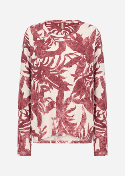 SC-BIARA AOP 152 Blouse Ruby red