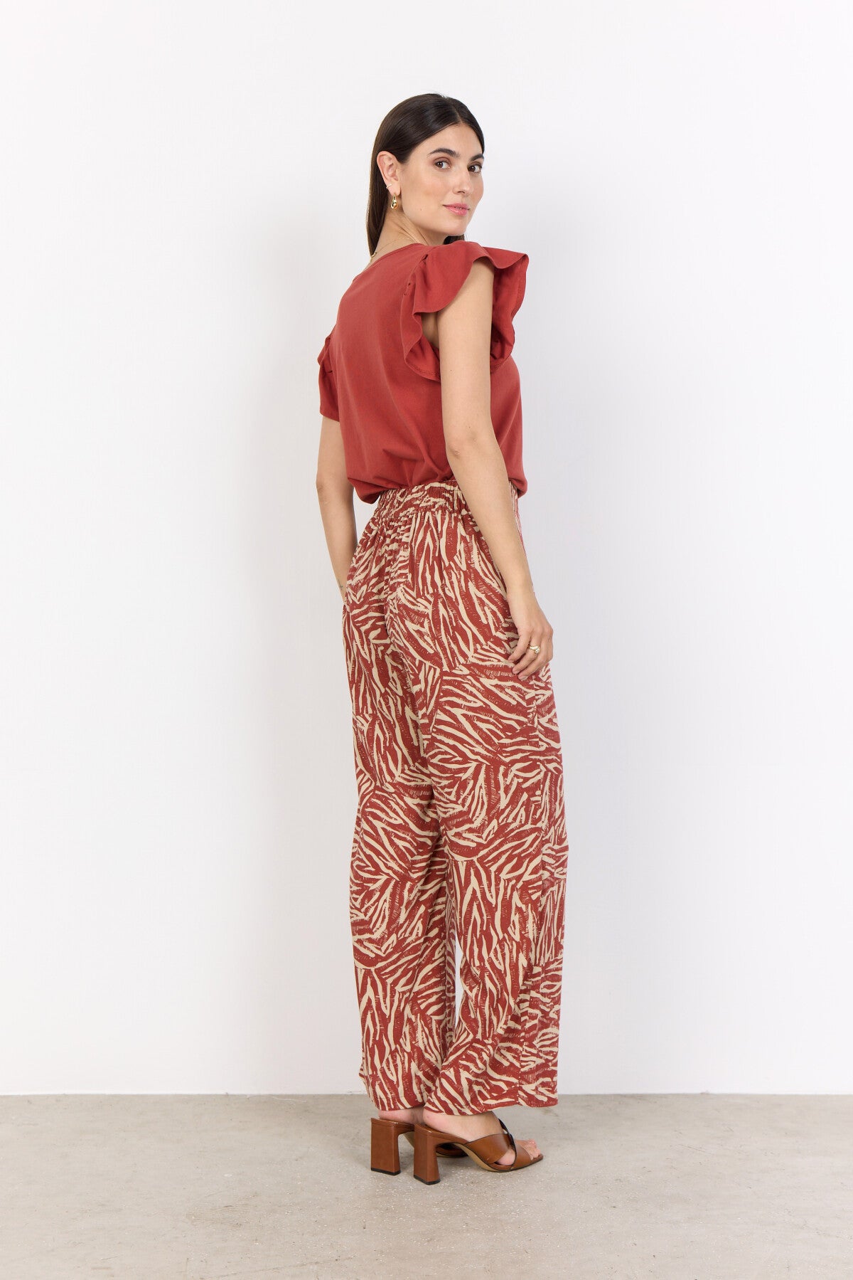 SC-SADE 4-B Pants Rust red