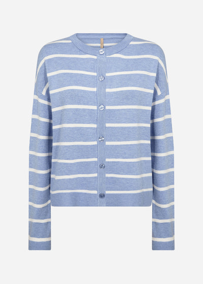 SC-DOLLIE STRIPE 795 Cardigan Light blue