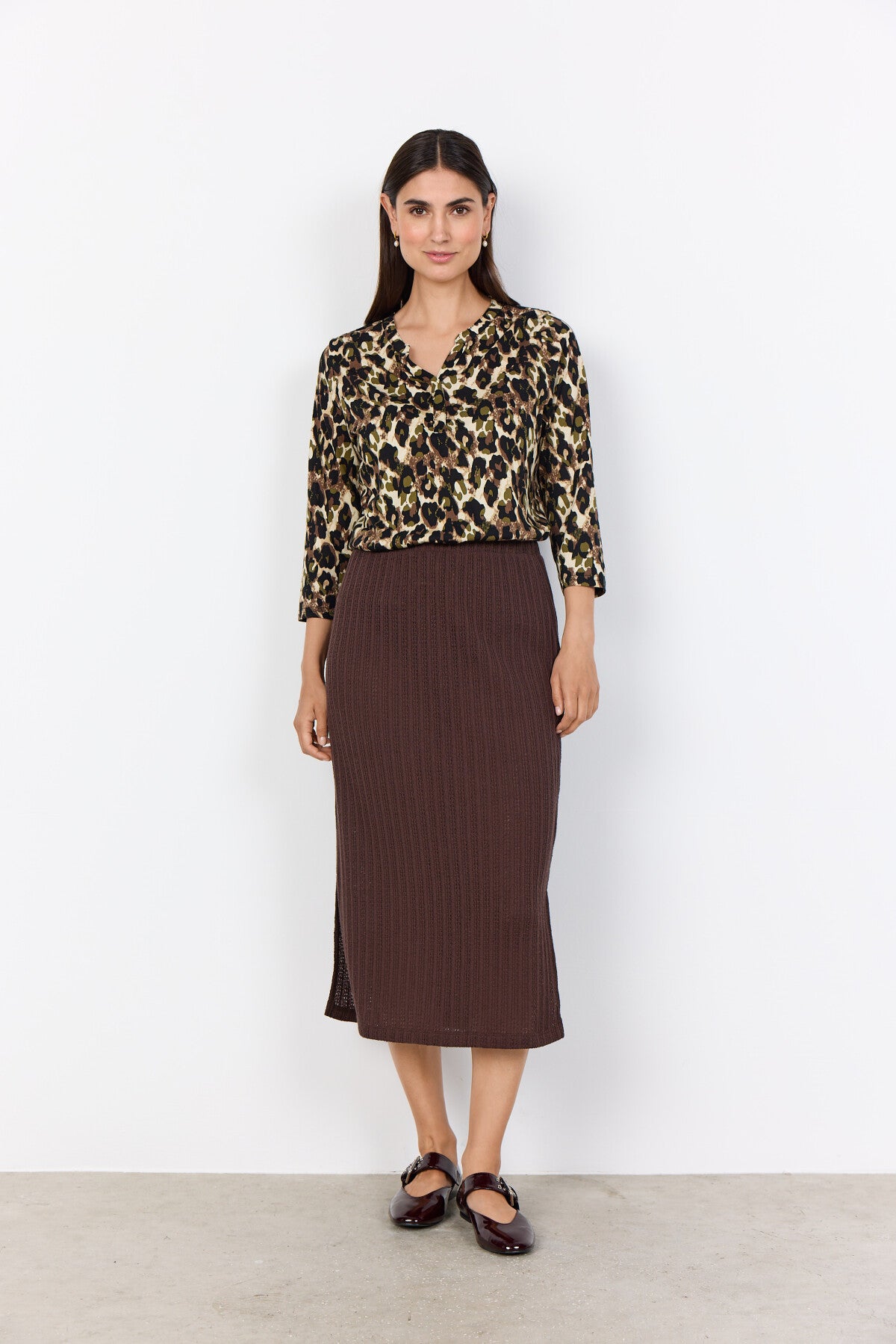 SC-FELICITY AOP 516 Blouse Olive