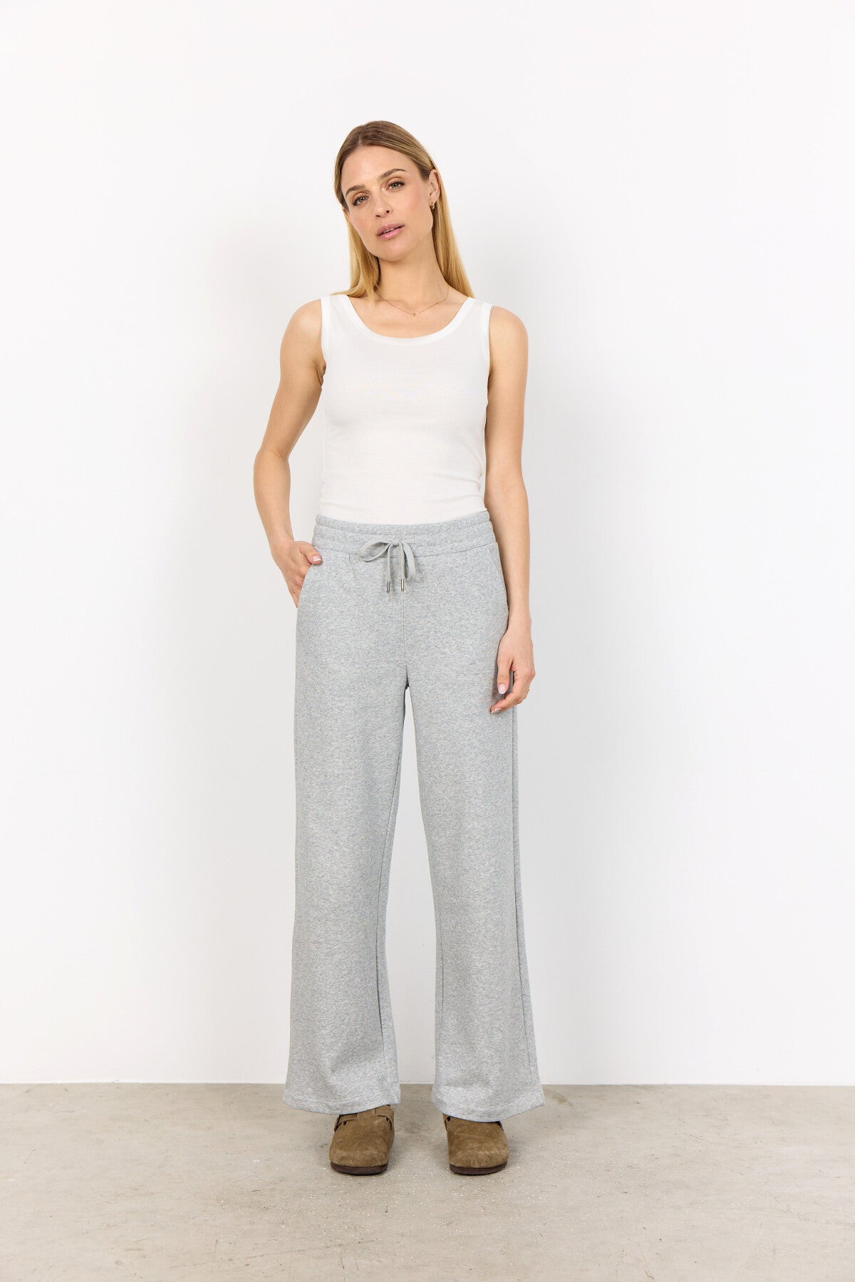 SC-ANGELIN 4 Pants Light grey