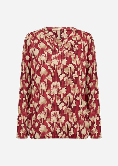 SC-FELICITY AOP 525 Blouse Red