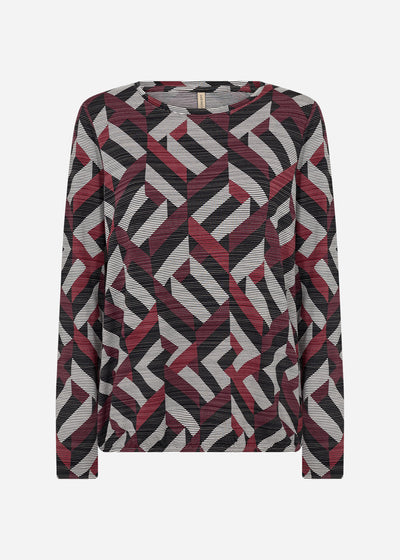 SC-GALINA 64 Blouse Dark red