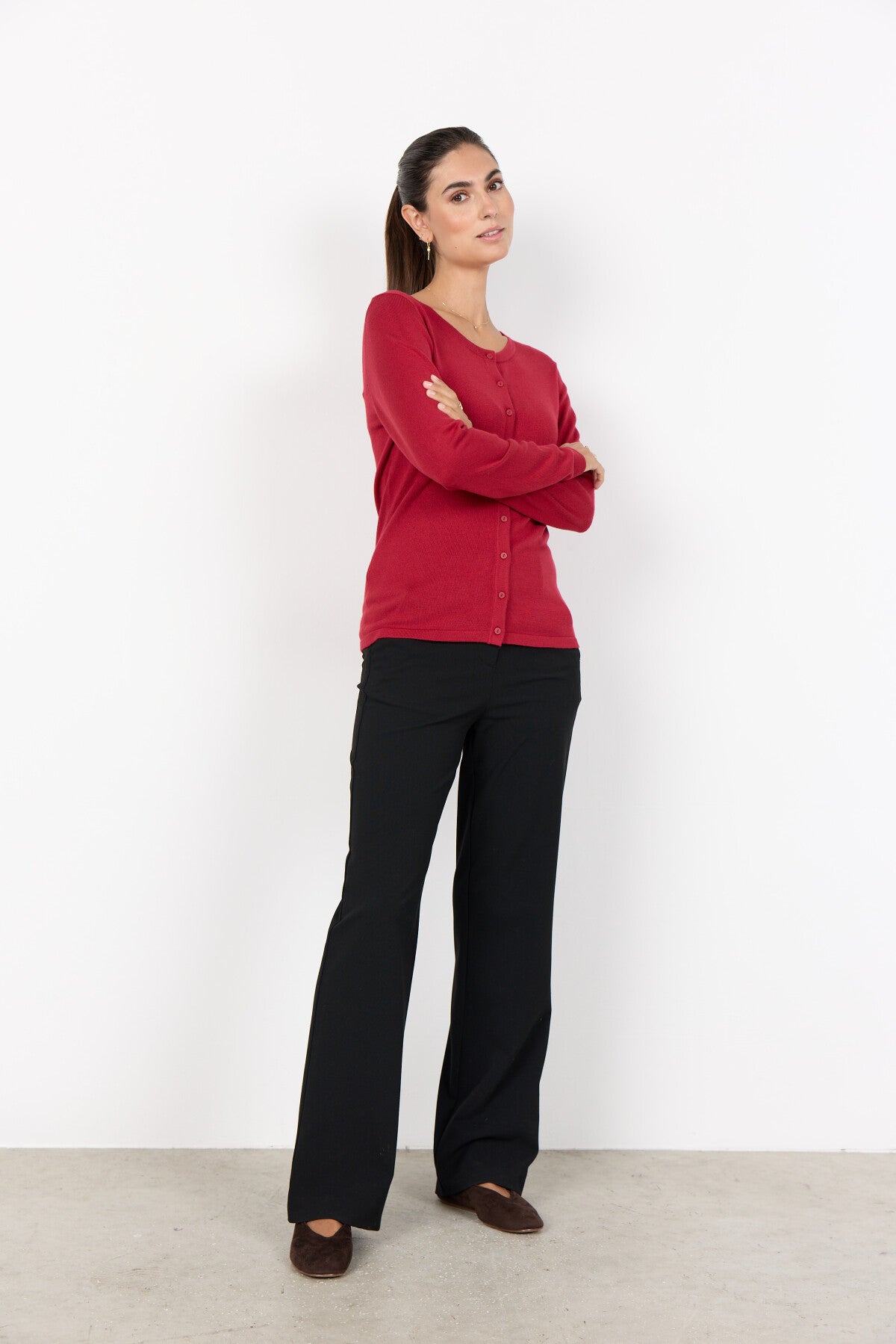 SC-DOLLIE 446 Cardigan Dark red