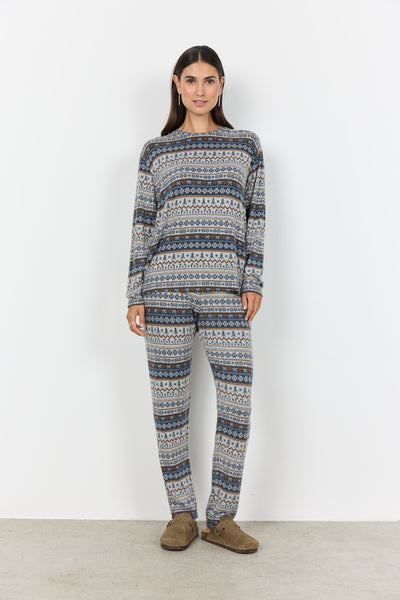 SC-BIARA AOP SET 149 Pyjamas Dark blue