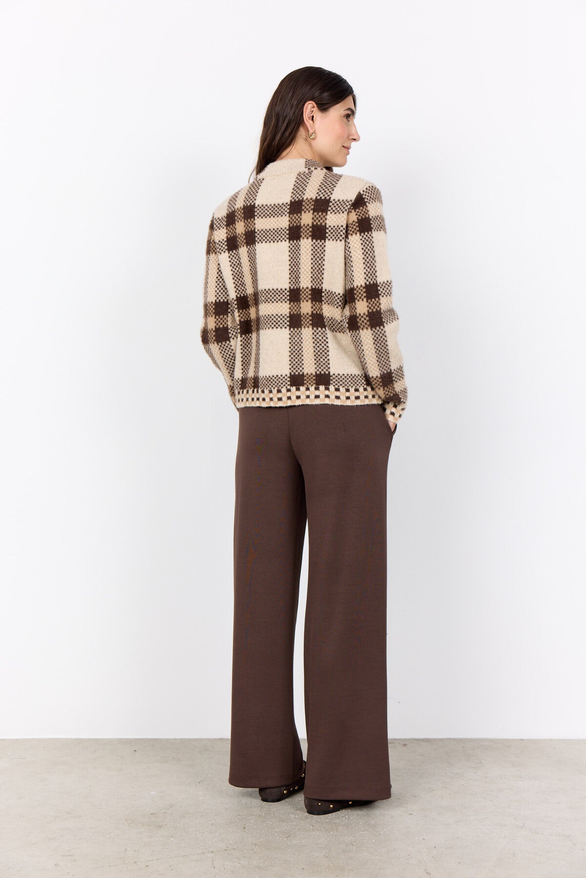 SC-VIBSA 2 Cardigan Dark sand