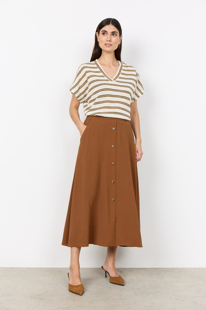 SC-CATH 9 Skirt in Brown from soyaconcept | Soyaconcept.com