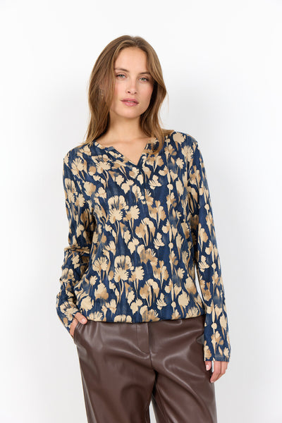 SC-FELICITY AOP 525 Blouse Dark blue