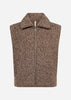 SC-HIRA 5 Waistcoat Dark plum