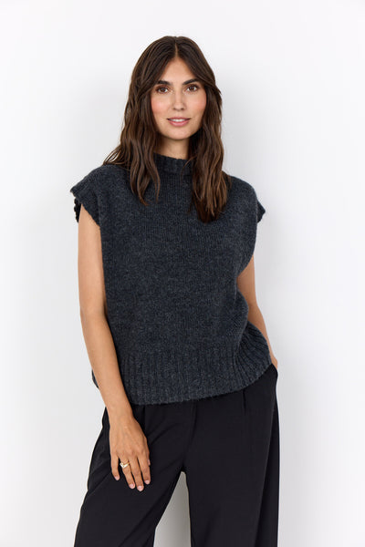 SC-GUNNA 12 Waistcoat Dark grey