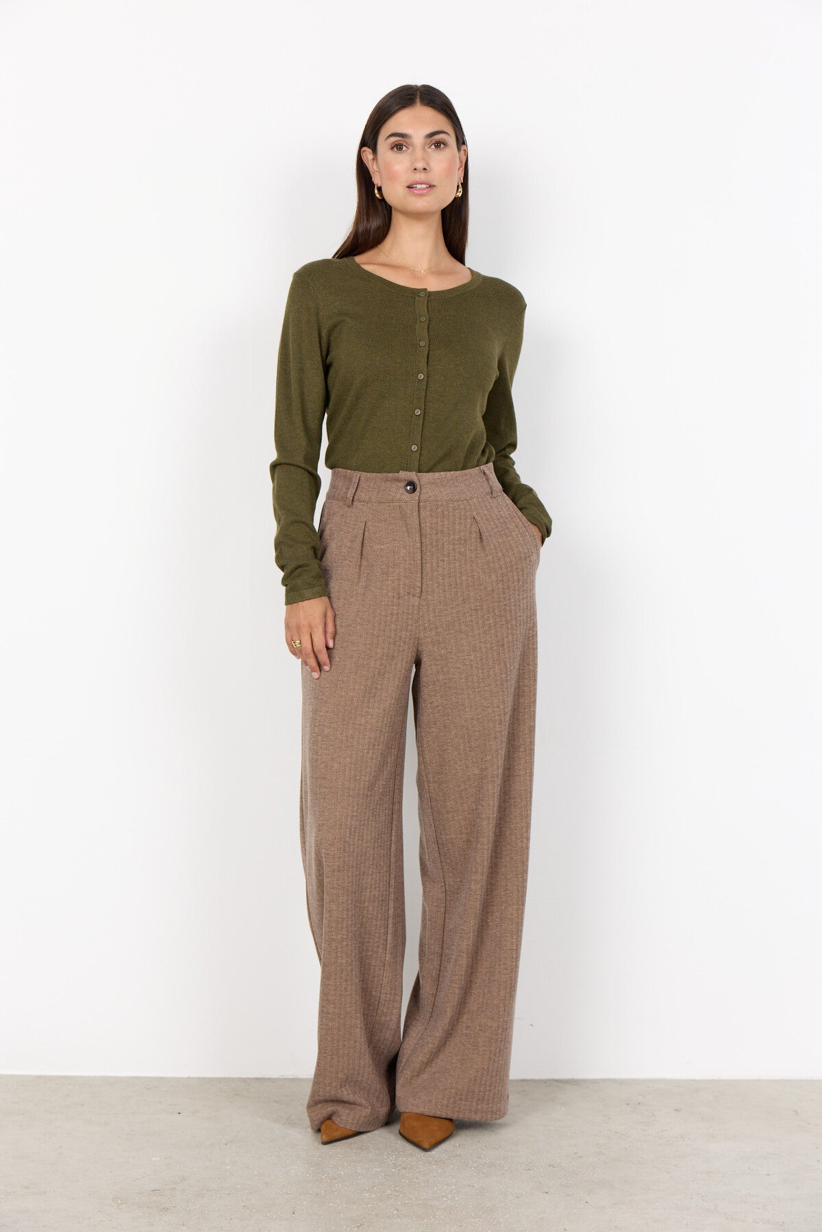 SC-DOLLIE 446 Cardigan Dark green