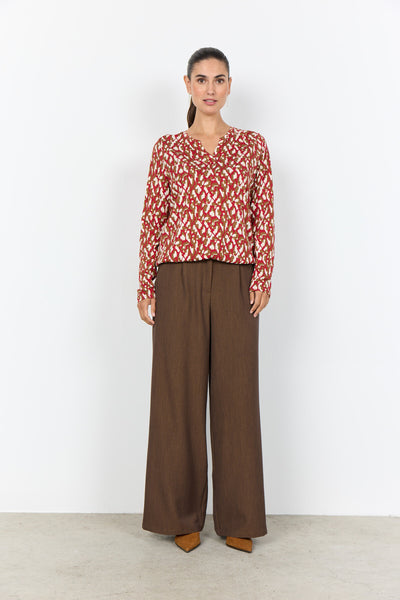 SC-FELICITY AOP 527 Blouse Red