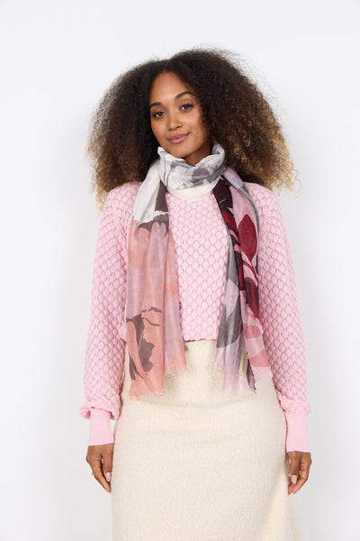 SC-BERTINA 1 Scarf Ruby red