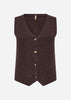 SC-KANITA 27 Waistcoat Dark plum