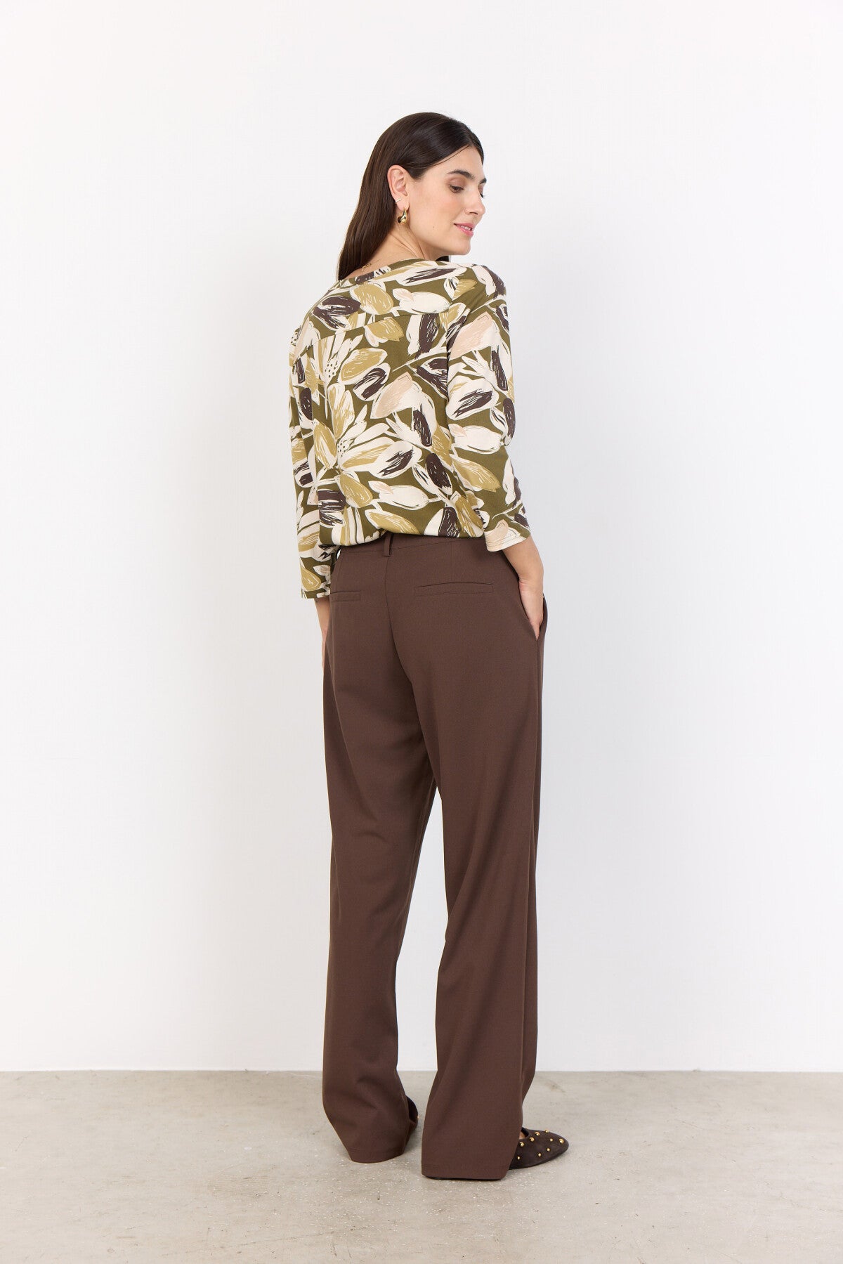 SC-FELICITY AOP 512 Blouse Olive