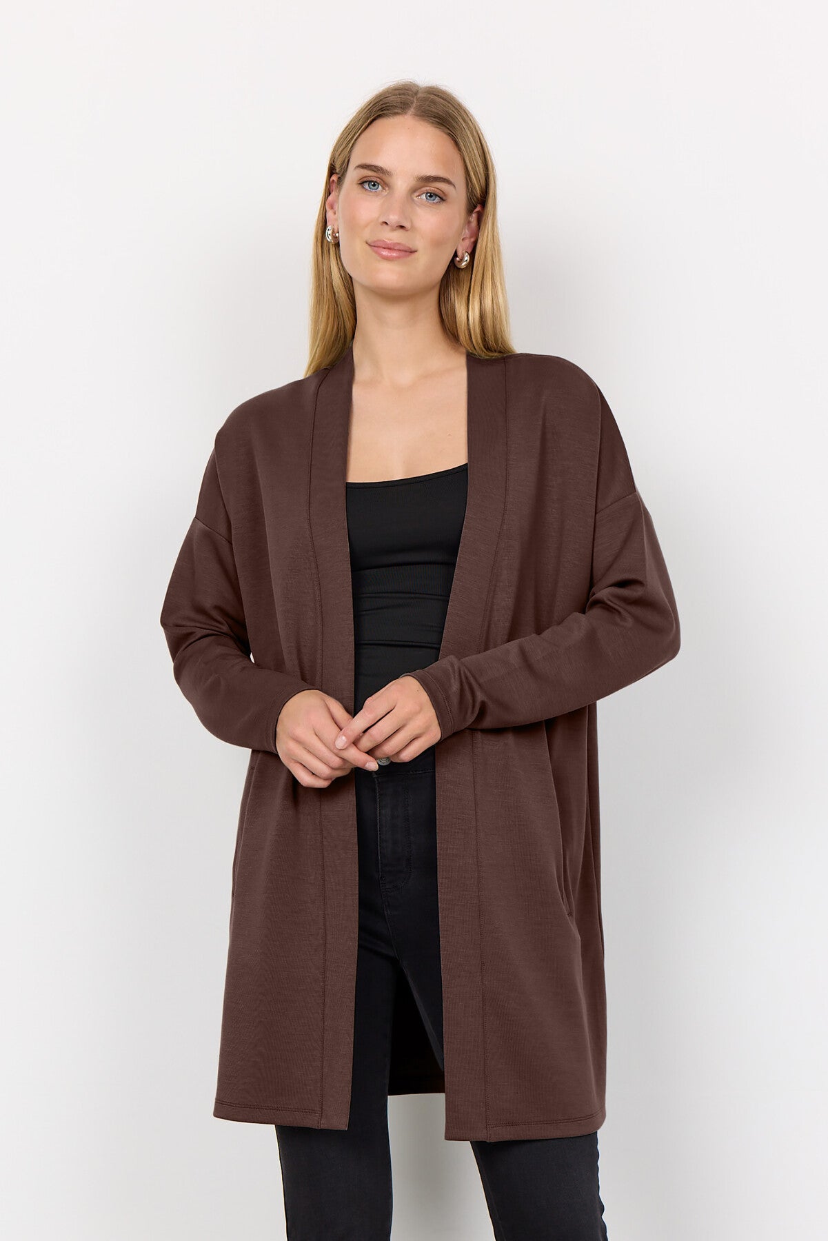 SC-BANU 221 Cardigan Dark brown
