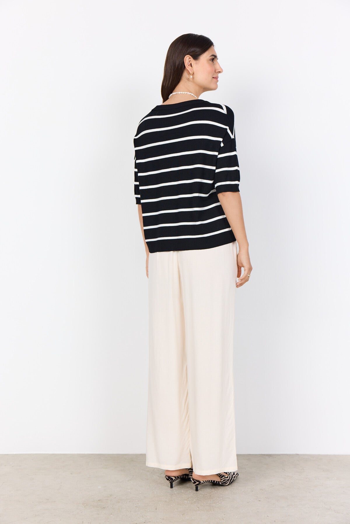SC-DOLLIE STRIPE 794 Pullover Black
