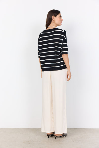 SC-DOLLIE STRIPE 794 Pullover Black