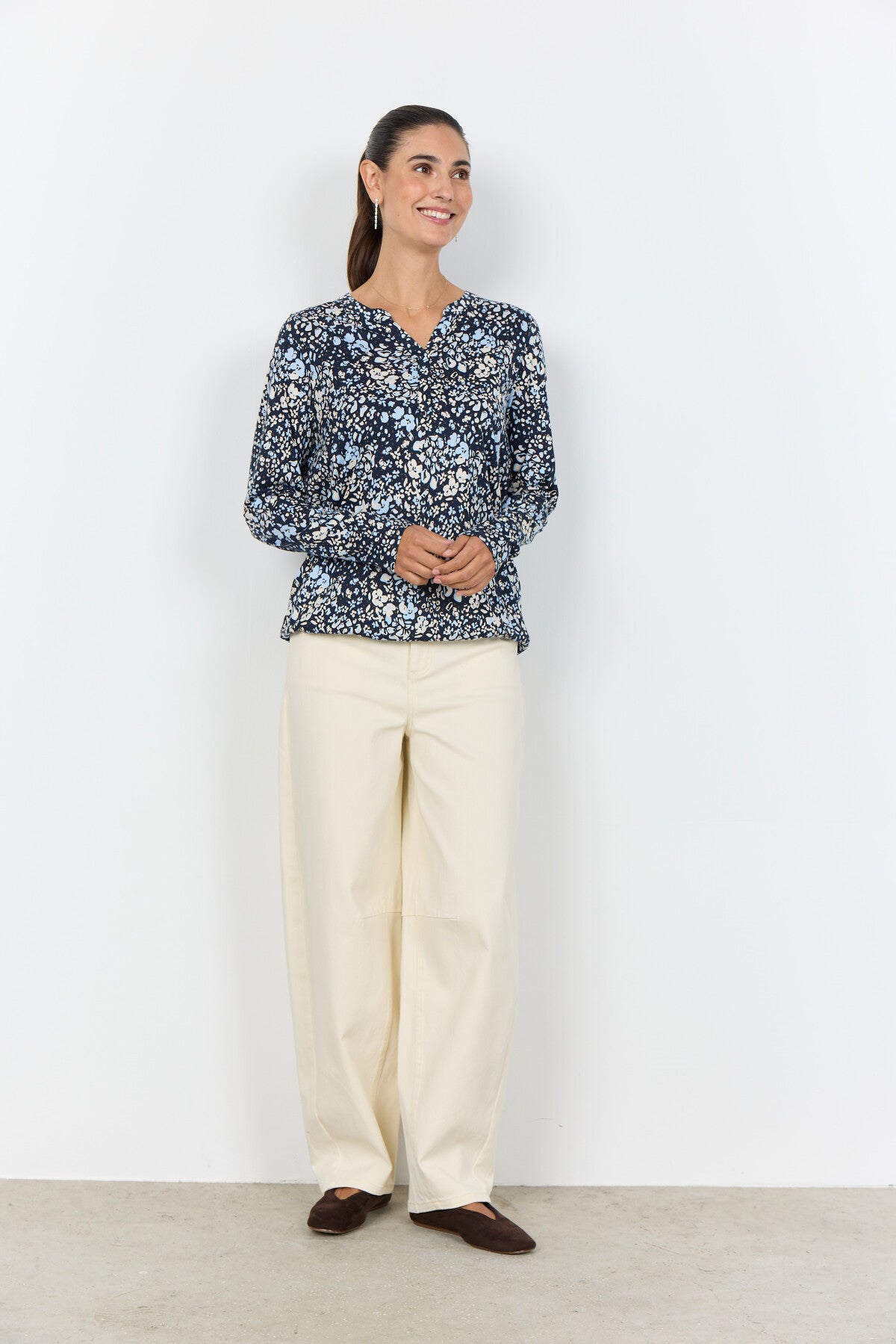 SC-FELICITY AOP 532 Blouse Navy