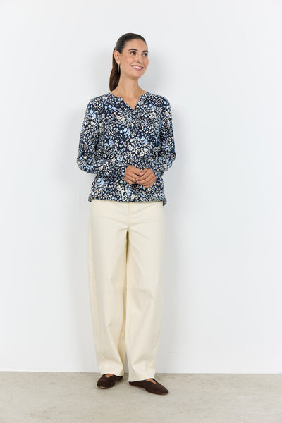SC-FELICITY AOP 532 Blouse Navy