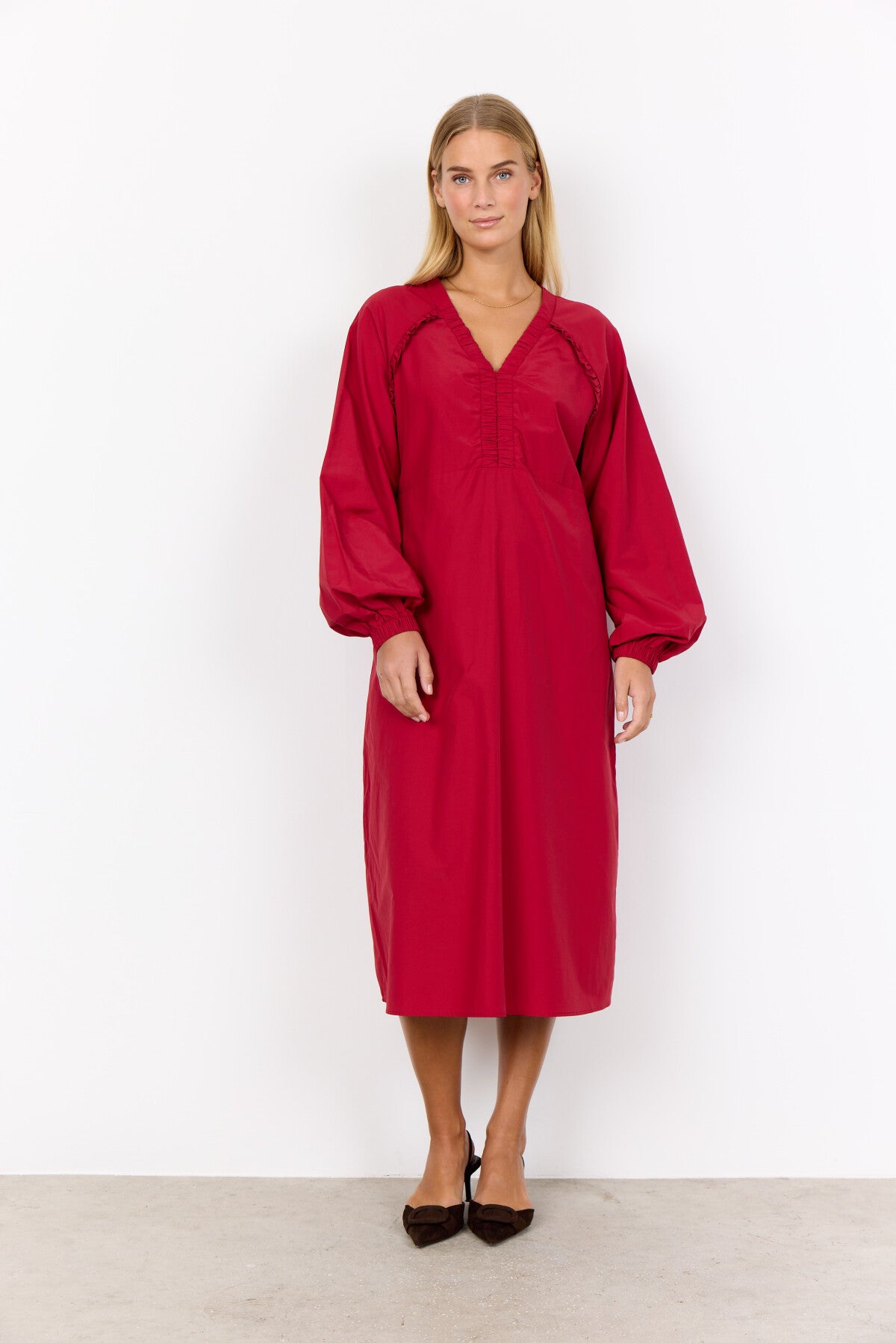 SC-NETTI 111 Dress Dark red