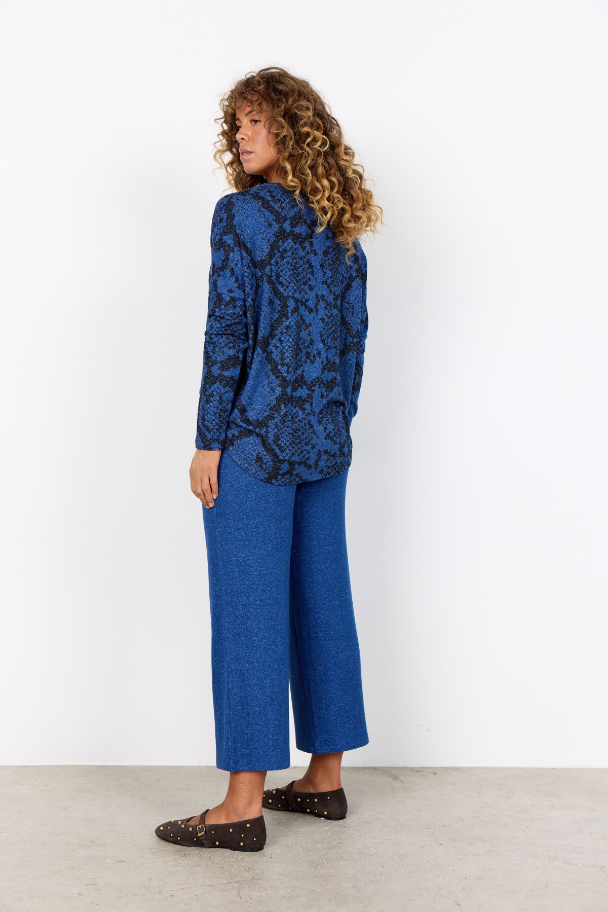 SC-BIARA AOP 145 Blouse Dark blue