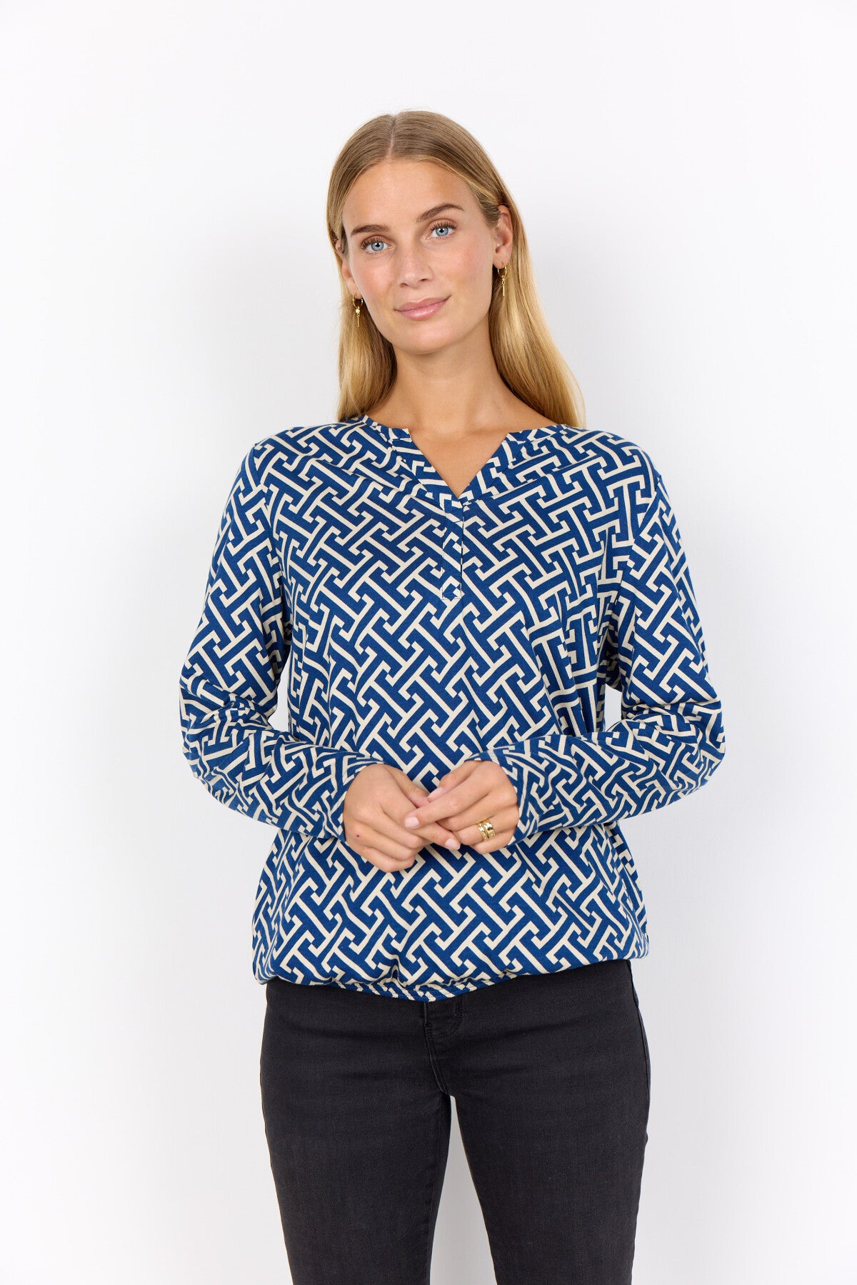 SC-FELICITY AOP 520 Blouse Dark blue