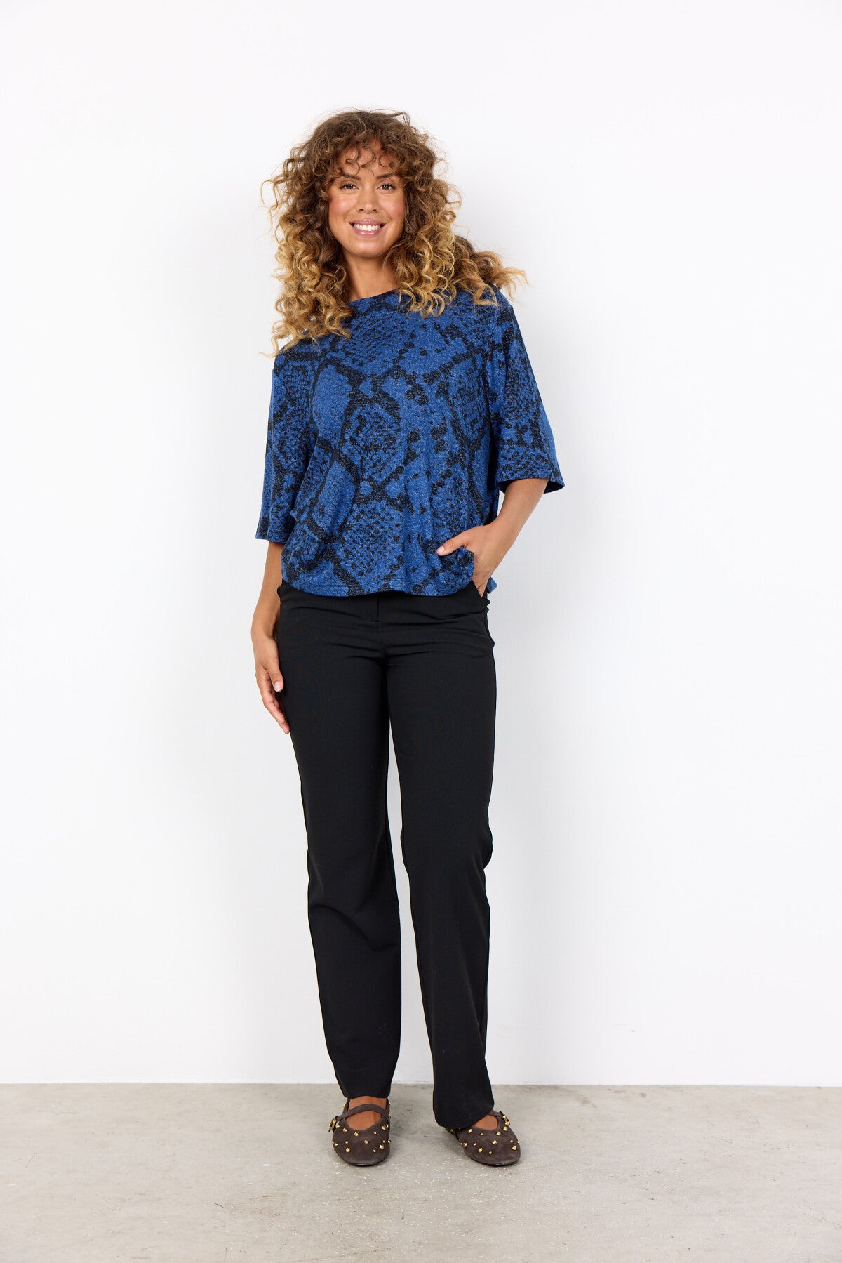 SC-BIARA AOP 144 T-shirt Dark blue