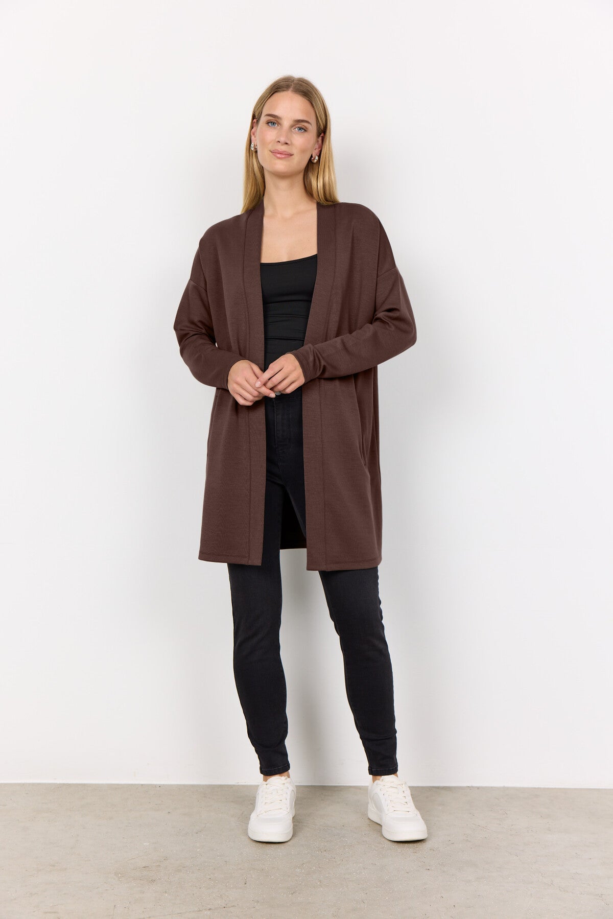 SC-BANU 221 Cardigan Dark brown