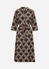 SC-HALIN AOP 3 Dress Dark plum
