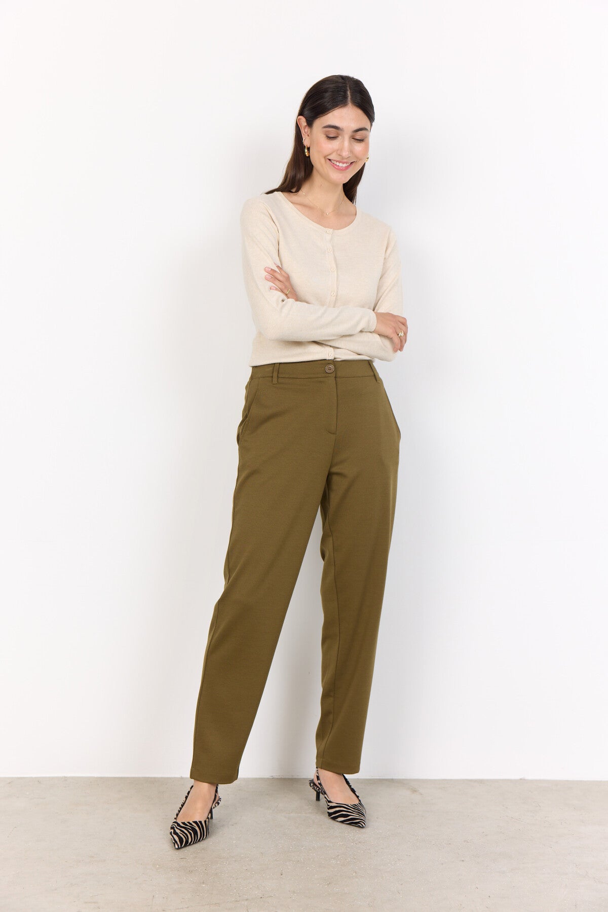 SC-DANIELA 7 Pants Olive