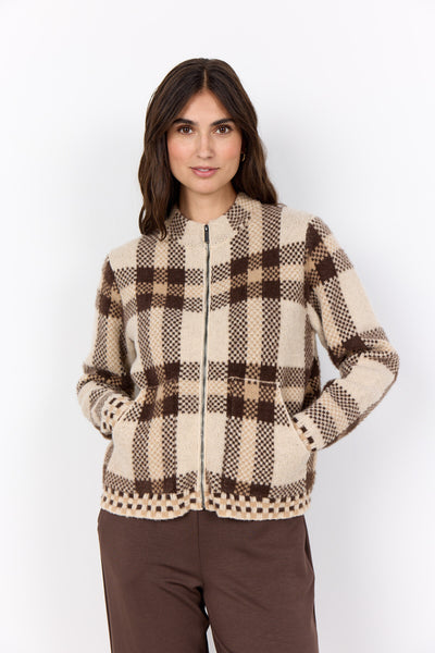 SC-VIBSA 2 Cardigan Dark sand